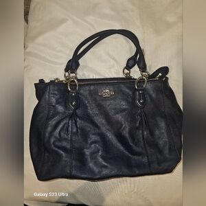 Coach Midnight Blue Leather Bag